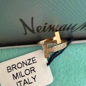 T Square wrap Gold Ring 14k